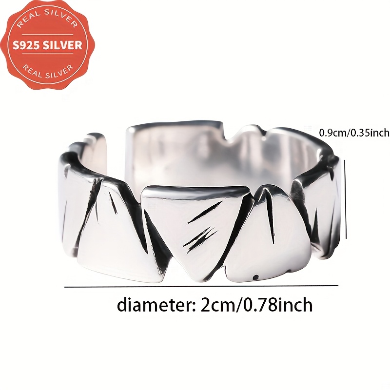 925 Unisex Wide Band Ring Hypoallergenic Gift Box
